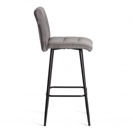 Барный стул Медео/Медео велюр, серый, 29, 45х56х113 см / Medeo/Медео_1