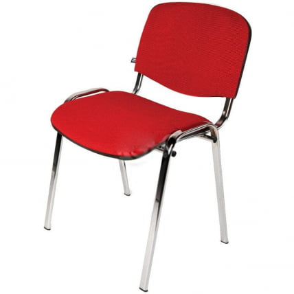 Стул ЗП_УП_ЕЧаир Рио ИЗО хром ткань красная 550729 / ZP_UP_EChair Rio_4