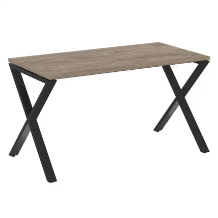 Стол рабочий ЛОФТ ВР.Л-СРКС-3.7 Металл черный Тиквуд темный / LOFT VR.L-SRX-3.7_0