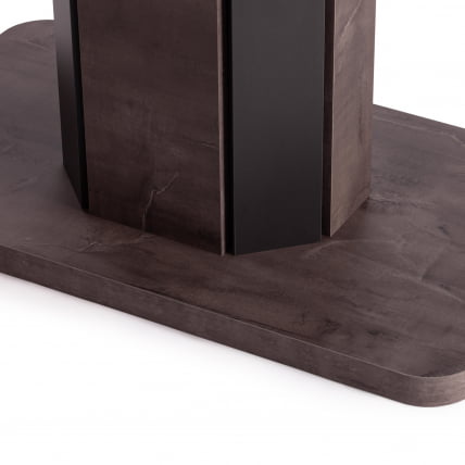 Стол обеденный СКАТ ЛДСП/МДФ, 120-160х80х75 см, Оникс/Графит / SKAT_12