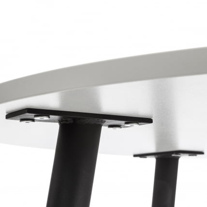 Стол УРАНУС ЛДСП/металл, 90кс90кс77 см, Белый/Черный / URANUS 90x90x77_3