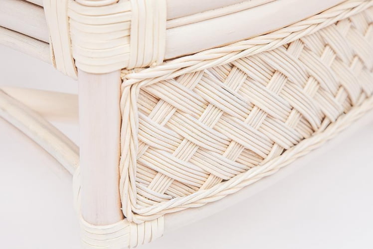 Комплект для отдыха АНДРЕА (диван + 2 кресла + журн. столик со стеклом + подушки) ТCХ Вхите (белый), Ткань рубчик, цвет кремовый / ANDREA TCH White_4