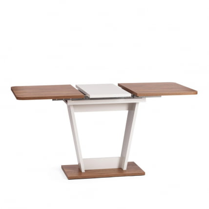 Стол обеденный ФОКС раздвижной ЛДСП, 68.6кс110-145кс75 см, Дуб Канзас/Пепел / FOX 68.6x110-145x75_5