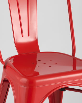 Стул ТОЛИКС с высокой спинкой Красный глянцевый / TOLIX_7