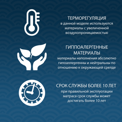 Матрас Бари Блаcк анд Вхите 80кс190 / Black and White 80x190_3