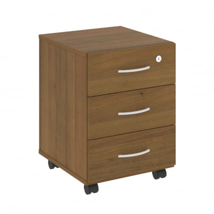 Тумба подкатная (3 ящика, с замком) НОВА С В.ТМ-3 Орех Гварнери / NOVA S_0