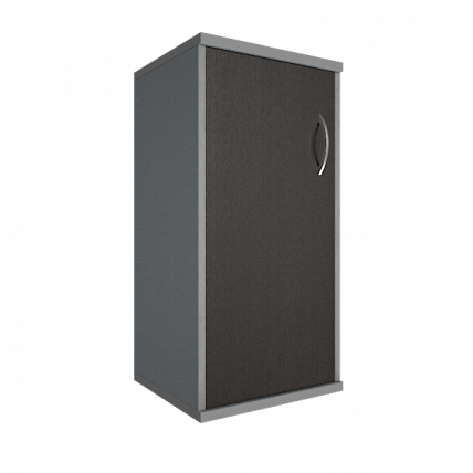 Шкаф низкий узкий левый Рива А.СУ-3.1 Л Венге/Металлик / Riva_0