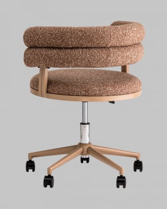 Стул офисный Понтй светло-коричневый бежевые ножки / Ponty_3