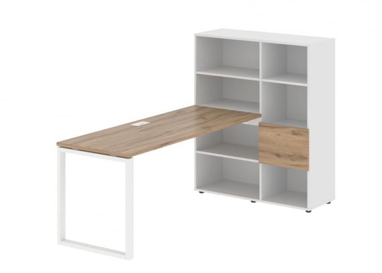 Рабочая станция ЕДИС ЕКРСТ 1117 Дуб Денвер светлый Белый Белый / EDIS EQRST_0