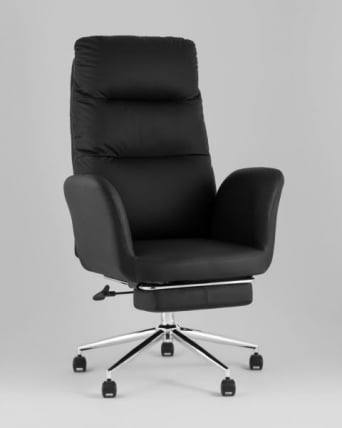 Кресло руководителя ТопЧаирс Солид NC с оттоманкой черный / TopChairs Solid_0