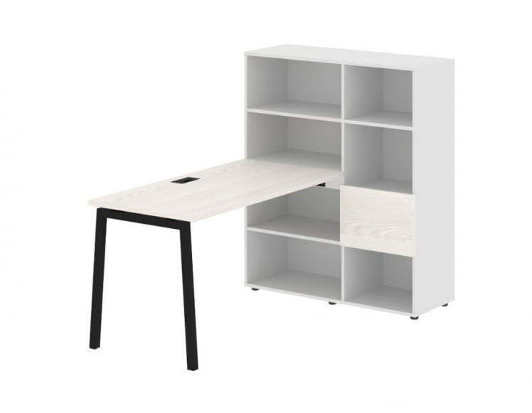 Рабочая станция ЕДИС ЕЛРСТ 1113 Ясень Траун Черный Белый / EDIS ELRST_0