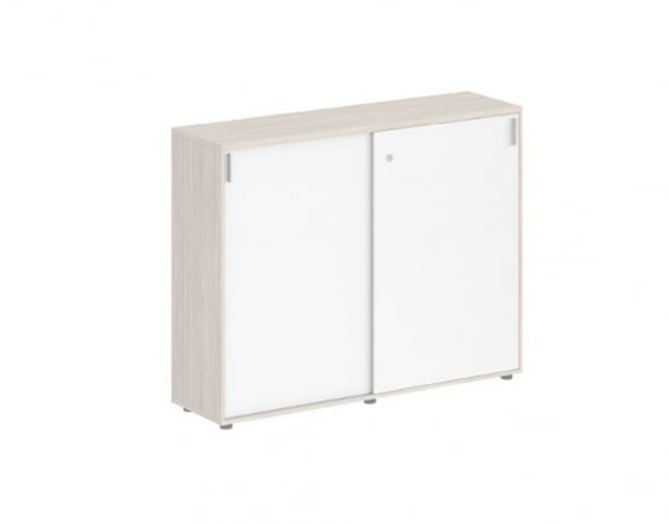 Шкаф-купе средний с замком Сигма СГ.713.ОЛ.ВХ Дуб светлый Белый / Sigma SG.713.OL.WH_0
