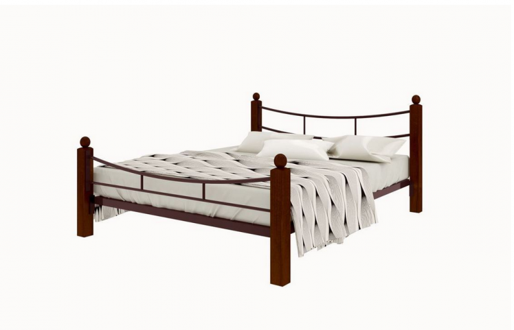 Кровать София Лукс плус 1200х1900 Коричневая / Lux plus_0