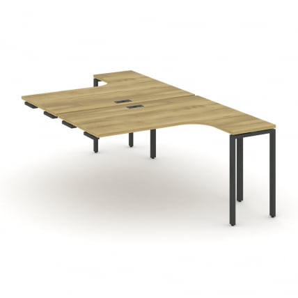 Рабочая станция-приставка к опорным тумбам CОНCЕПТ CН.ДСАПР-002 Дуб Винченцо Черный / CONCEPT CN.DSAPR-002_0