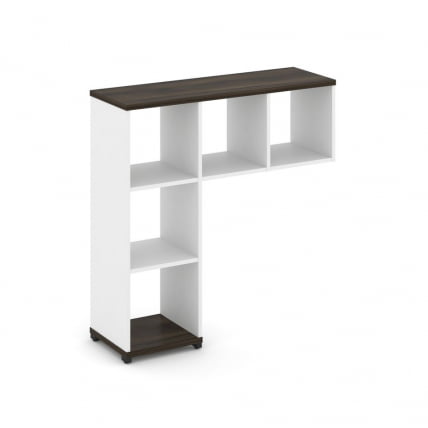 Надставка на стол низкая без наполнения CОНCЕПТ CН.НН-001 Дуб Мали Белый бриллиант Черный металл / CONCEPT CN.NN-001_0