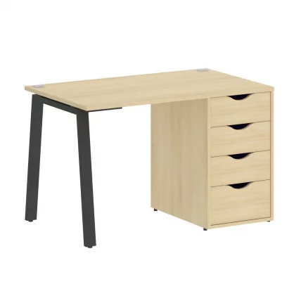 Стол письменный ХОМЕ ОФФИCЕ ВР.СП-3-118.4.А Акация Лорка/Антрацит металл / HOME OFFICE VR.SP-3-118.4.A_0