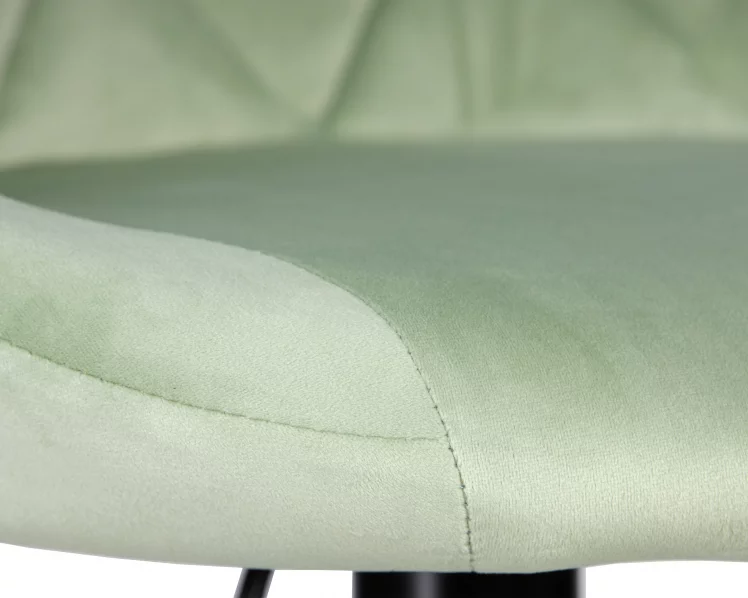 Стул барный ДОБРИН ЛОГАН БЛАCК Мятный велюр МДЖ9-87 / DOBRIN LOGAN BLACK MJ9-87_6