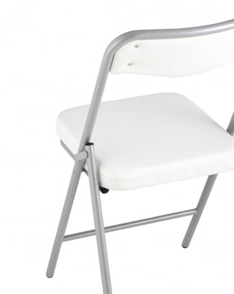 Складной стул Джонни силвер экокожа Белый / silver_6