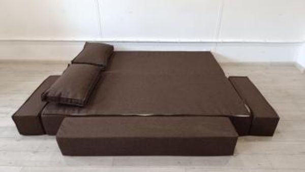 Диван прямой бескаркасный Хит (Берхоусе) Цвет фасада: Биттер; Тип: Прямой; Материал фасада: Рогожка / (Berhouse)_6