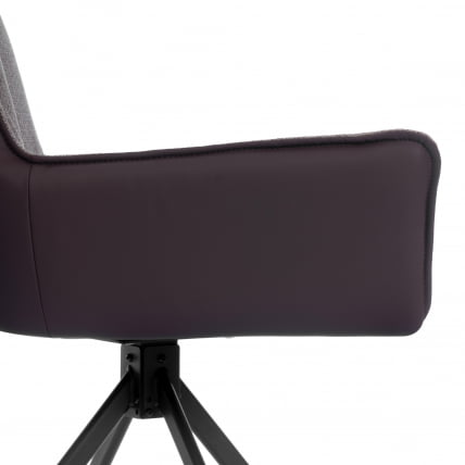 Кресло Мурано/Мурано опора 360, велюр/букле (ХЙП)/Экокожа, бежевый/коричневый / Murano/Мурано (HYP)/Экокожа,_10