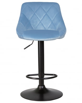 Стул барный ДОБРИН ЛОГАН БЛАCК (пудрово-голубой велюр (МДЖ9-74)) 2 шт / DOBRIN LOGAN BLACK (MJ9-74))_6