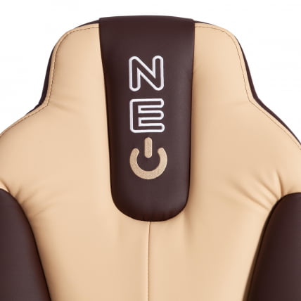 Кресло НЕО 2 (22) экокожа Коричневый/бежевый 36-36/36-34 / NEO_7