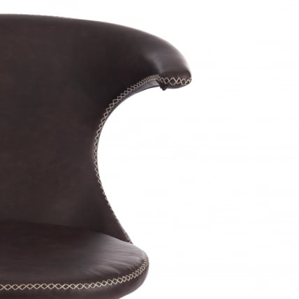 Стул ФЛАИР (мод. 9020) экокожа/металл, 60 х 56 х 78 см , коричневый 1/черный / FLAIR (mod._5