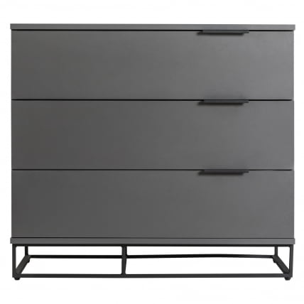 Комод 3 ящика CИТЙ 400955801х Графит / CITY 400955801h_1