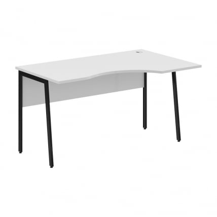 Стол эргономичный правый ИМАГО Плус СА-2П(Пр) Белый Черный / IMAGO Plus СА-2P(Пр)_0