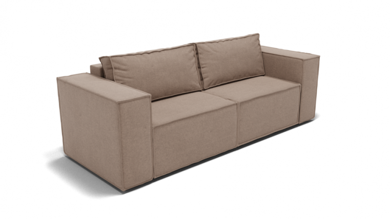 Диван Рашт (ЗР) Цвет фасада: Светло коричневый; Тип: Прямой; Материал фасада: Металл/Велюр_0