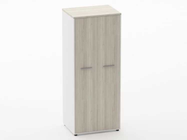 Шкаф для одежды 4 широкий, глубокий Дека 10.19.303 Дуб Сантана светлый/Белый / Deka_0