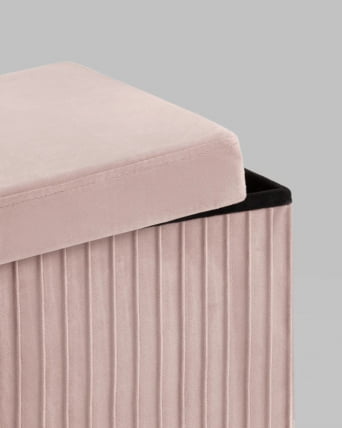 Пуф складной с ящиком Сторе Скуаре Пыльно-розовый / Store Square_2