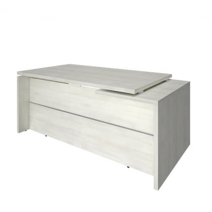 Стол руководителя ЙАЛТА ЛТ-В 18 Л Снежная Платина / YALTA LT-В L_0