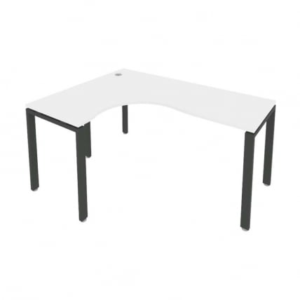 Стол письменный МЕТАЛ СЙСТЕМ БП.СА-4 Л Белый/Антрацит / METAL SYSTEM_0