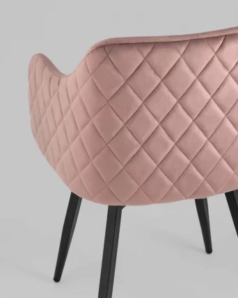 Стул Ника вращающийся велюр Пыльно-розовый_6