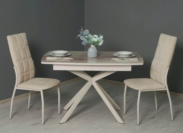 Обеденный стол Орфей 46 (04) Мрамор бежевый_8