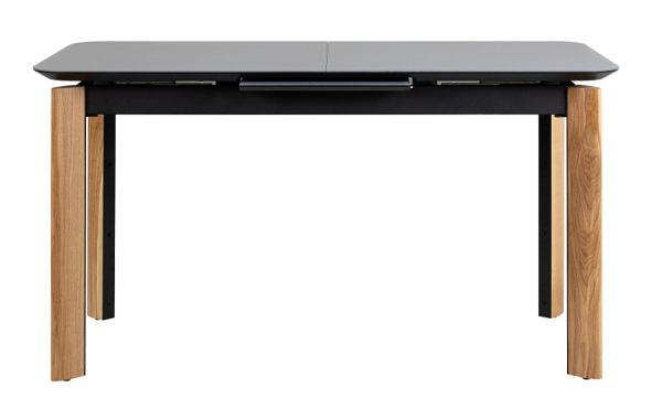 Стол раскладной Комби Гласс 120-150 Аутоматиc Натур/Дэрк матте гласс / Combi Glass Automatic Natur/Dark matte glass_3