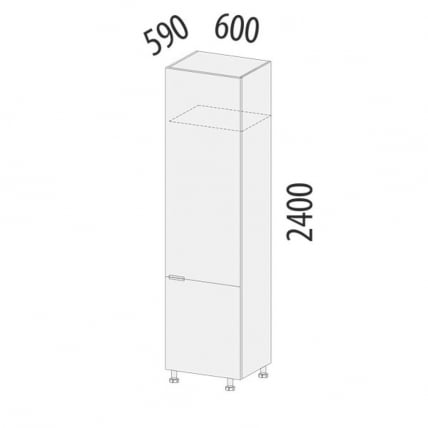 Пенал под встраиваемый холодильник (лев/прав) Бостон 104.77_4