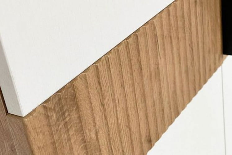 Шкаф однодверный Бери МПР-023 Дуб крафт золотой/белое дерево / MPR-023_5