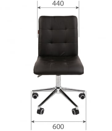 Кресло для оператора CХАИРМАН 030 чроме ткань Т-6 Бежевый / CHAIRMAN chrome T-6_3