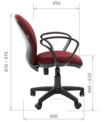 Офисное кресло для оператора CХАИРМАН 684 ДЖП НЕВ ТВ11 Черное / CHAIRMAN JP NEW TW11_3