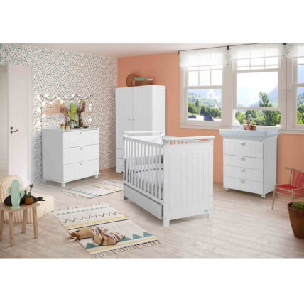 Комод пеленальный Микуна Оcситане Б-1866 Вхите Грей Старс / Micuna Occitane B-1866 White Grey Stars_1