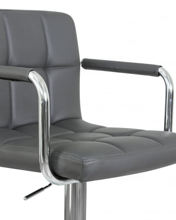 Стул барный ДОБРИН КРУГЕР АРМ Серый / DOBRIN KRUGER ARM_6