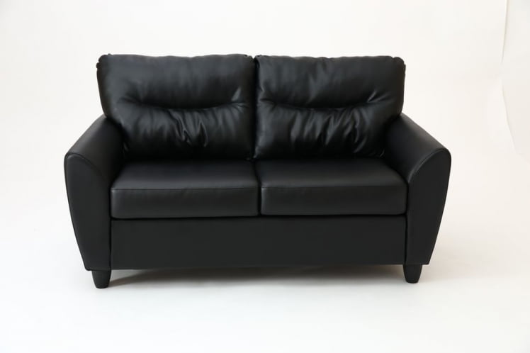 Диван двухместный Наполи Премиум Д2 Санторини 401 (черный) Категория 1_1