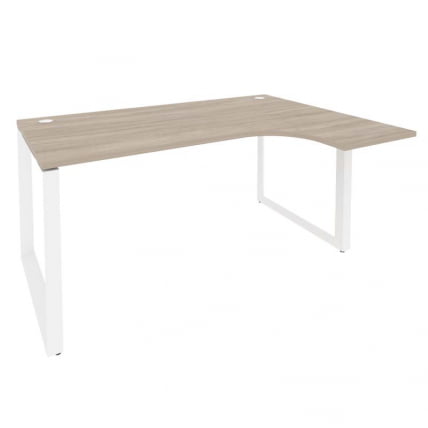 Стол эргономичный правый на О-образном м/к ОНИКС О.МО-СА-4Р Дуб Аттик/Белый / ONIX O.MO-SA-4R_0