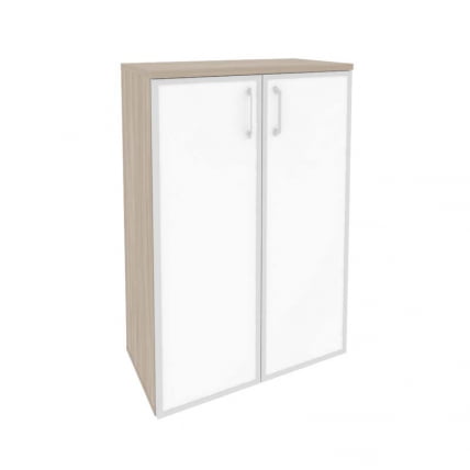 Шкаф средний широкий ОНИКС О.СТ-2.4Р вхите Дуб Аттик / ONIX O.ST-2.4R white_0