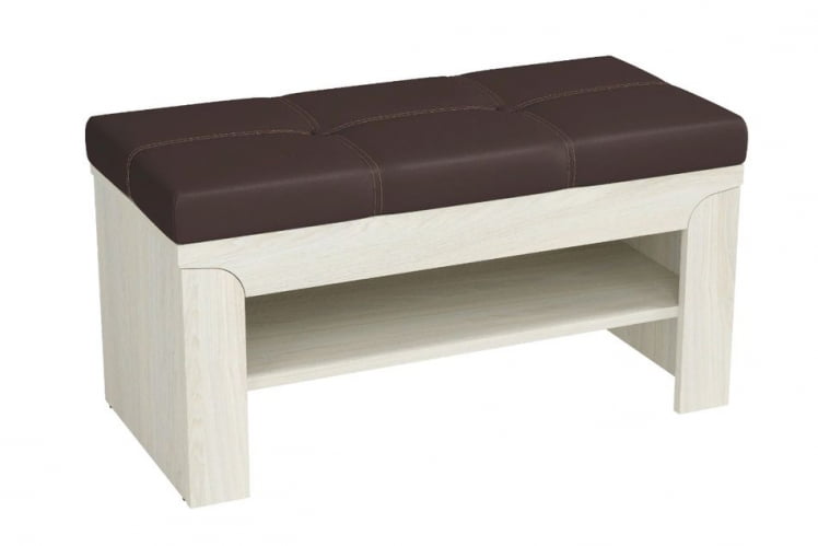 Тумба Лючия 33.21 экокожа Ясень анкор светлый Венге_0