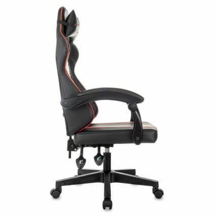 Кресло компьютерное БРАБИКС Шоотер ГМ-123, 2 подушки, экокожа, черное/красное / BRABIX Shooter GM-123,_3