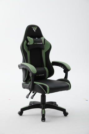 Кресло спортивное ТопЧаирс Шадов черно-зеленый / TopChairs Shadow_0