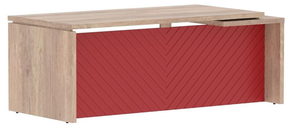 Стол руководителя левый Торр ЛУКС ТЛCТ 209 Л Дуб Каньон Красный / Torr LUX TLCT L_0